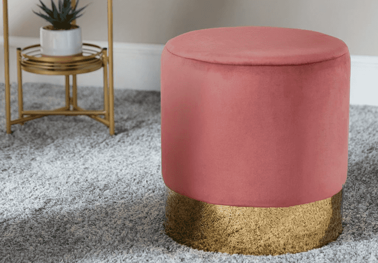 A stunning velvet pink stool is now available in Penneys for just €26… go, go, go! A stunning velvet pink stool is now available in Penneys for just €26… go, go, go!
