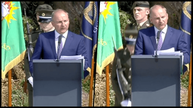 Defence Forces soldier recovering after collapsing during Taoiseach’s Michael Collins speech Defence Forces soldier recovering after collapsing during Taoiseach’s Michael Collins speech