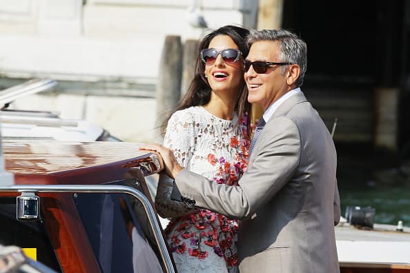 REVEALED: Amal Alamuddin Glows In Oscar De La Renta REVEALED: Amal Alamuddin Glows In Oscar De La Renta