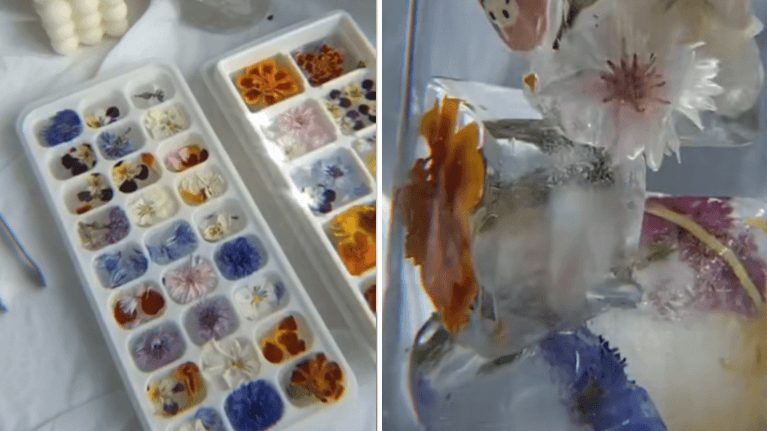 Floral ice cubes are the summer trend you need for any garden party Floral ice cubes are the summer trend you need for any garden party