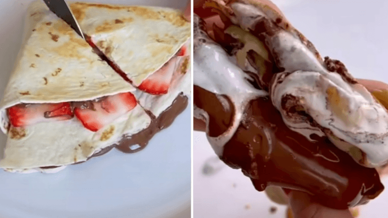 People are making dessert quesadillas on TikTok and they look so good People are making dessert quesadillas on TikTok and they look so good