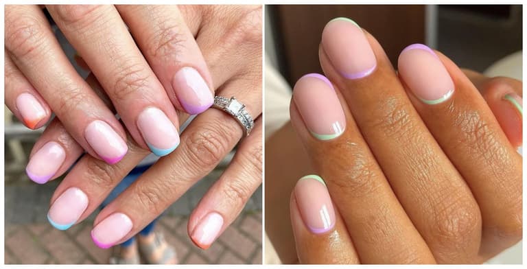 Rainbow tips are the cutest nail trend this summer – so bookmark these ideas for your next mani Rainbow tips are the cutest nail trend this summer – so bookmark these ideas for your next mani