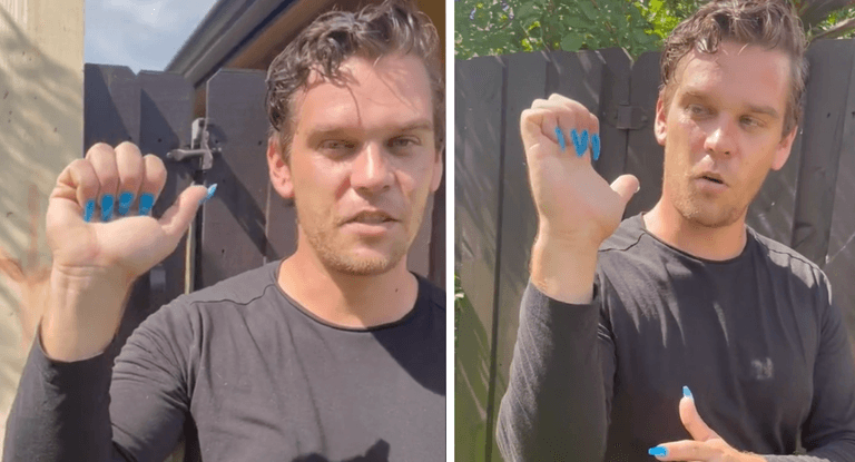 Man shows women how to defend themselves while wearing acrylics Man shows women how to defend themselves while wearing acrylics
