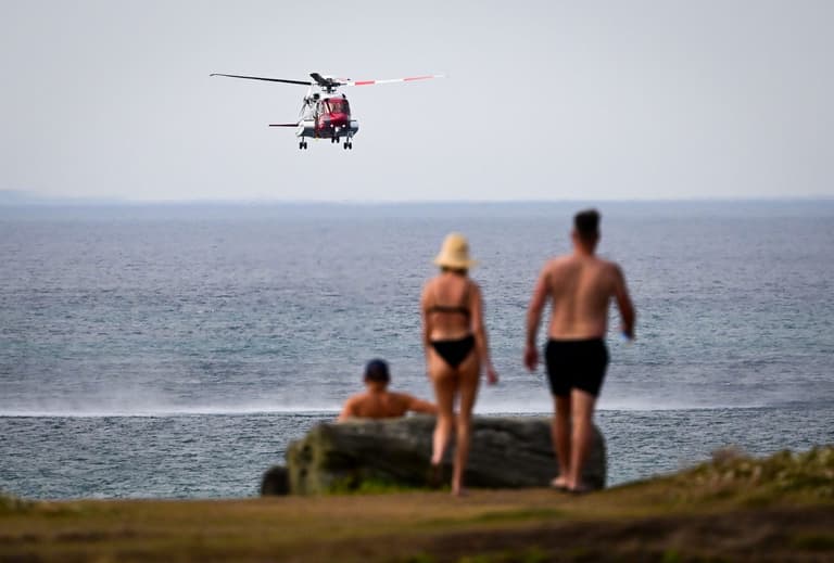 Swimmer bitten by a shark off the coast of Britain Swimmer bitten by a shark off the coast of Britain