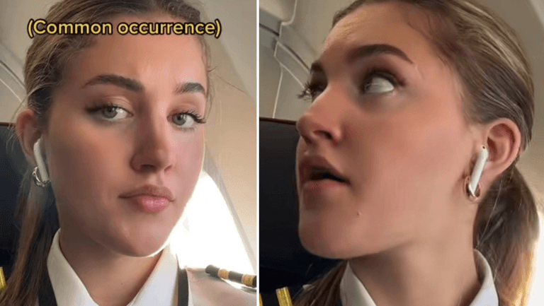 Female pilot mistaken for flight attendant by airport employee Female pilot mistaken for flight attendant by airport employee