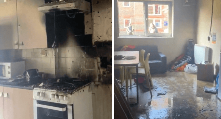 Firefighters share shocking aftermath after students put toaster on its side to make a cheese toastie Firefighters share shocking aftermath after students put toaster on its side to make a cheese toastie