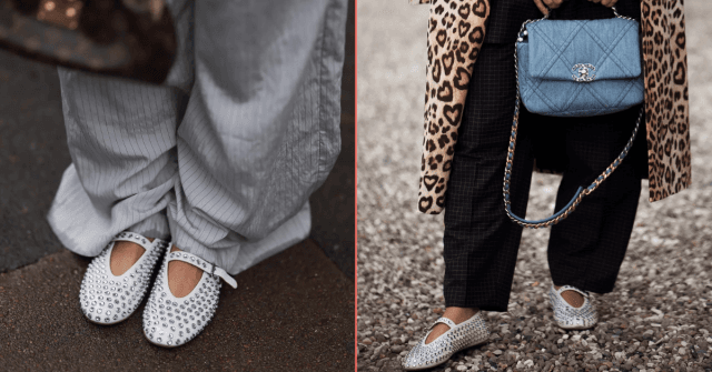 Looking for dupes of Alaïa’s Strass studded ballet pump? We’ve got you Looking for dupes of Alaïa’s Strass studded ballet pump? We’ve got you