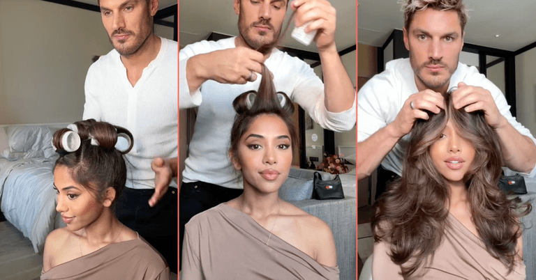 Kim K’s hair stylist tried the bouncy blow-dry TikTok trend and gave it a big thumbs up Kim K’s hair stylist tried the bouncy blow-dry TikTok trend and gave it a big thumbs up