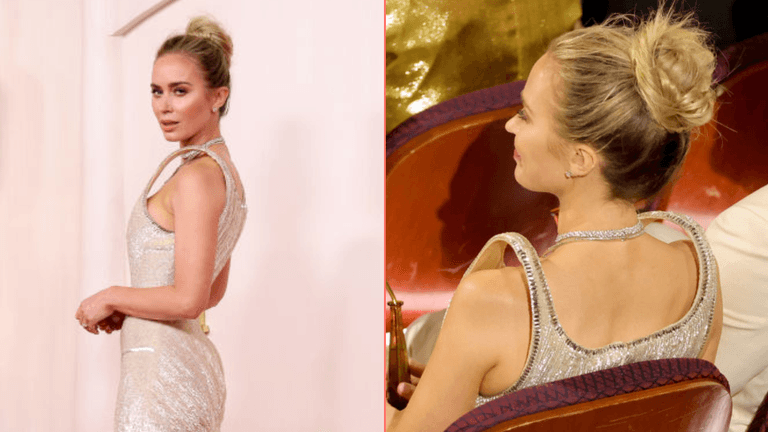 Emily Blunt’s stylist explains her ‘off the shoulder’ Oscars dress amid confusion from viewers Emily Blunt’s stylist explains her ‘off the shoulder’ Oscars dress amid confusion from viewers