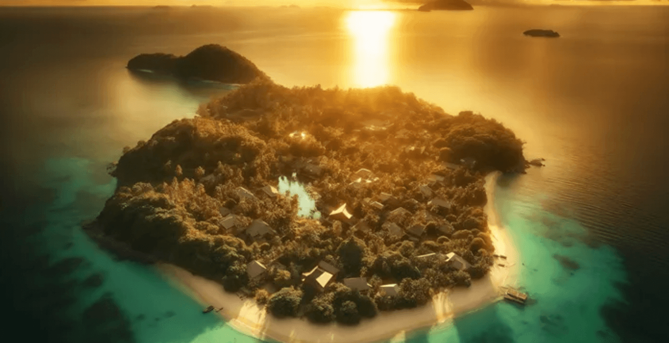 Four friends buy deserted island for €58k and transform it into paradise worth €12.8m