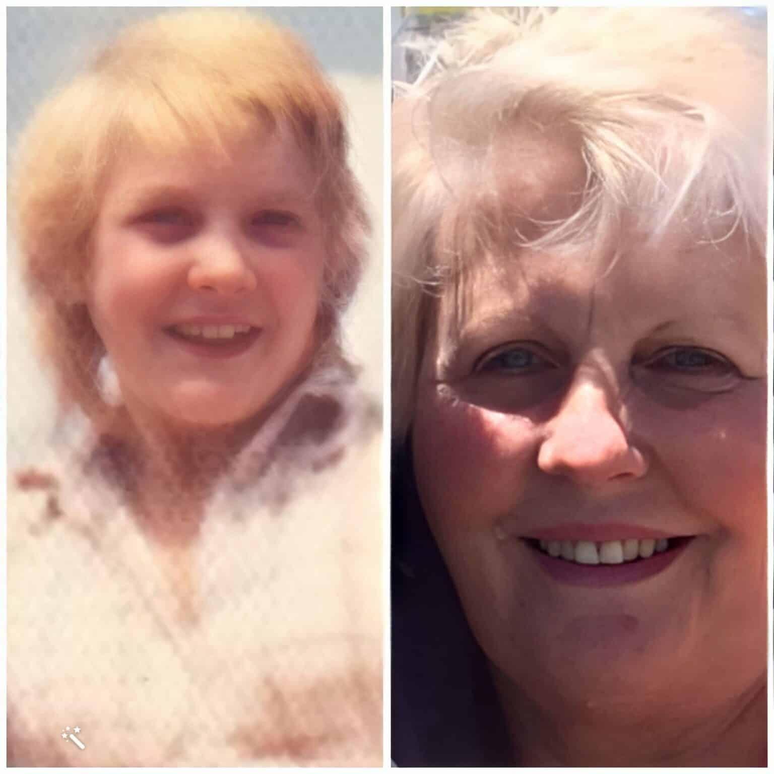 Left: Susie, the sister the siblings lost years ago. Right: Suzy.