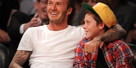 David Beckham and Son Brooklyn Chow Down In Hell’s Kitchen