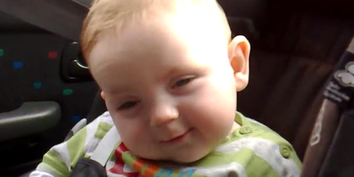 Just. Can’t. Stay. Awake… This Is One Baby That Doesn’t Want To Miss Out On The Banter
