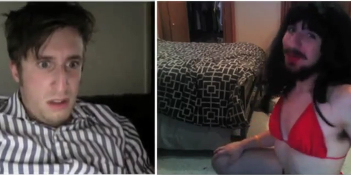 Laugh, Cry Or Call Me Maybe: How Would You React If This Guy Popped Up On Your Chat Roulette?
