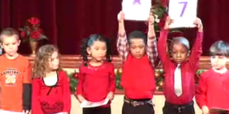 Kids Will Be Kids… One Little Guy Takes The Twelve Days Of Christmas Show Very Seriously