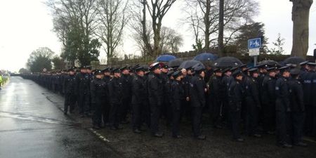 Heartbreaking Show of Solidarity in Dundalk Today for Detective Garda Adrian Donohoe