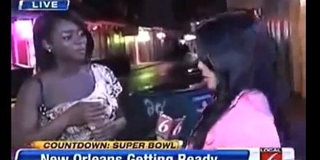Drunk Fan Crashes News Report. Journalist Has a Hilarious Way of Dealing With The Situation.