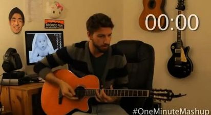 Oh Baby, Baby: Man Sings Incredible Song Mash-Up in One Minute