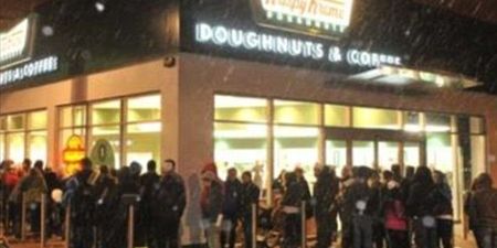 Desperate For A Doughnut: Traffic Chaos In Dark And Snow As Hundreds Queue For Scotland’s First Store