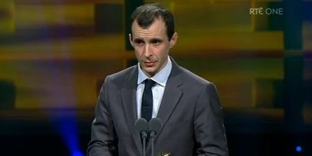Well Sure We Would Never Have Recognised Him: Love/Hate Star Scrubs Up Well and Sounds Rather Posh at IFTAs