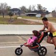 Dad With Brain Cancer Wins Marathon After Pushing Daughter In Buggy For 26 Miles