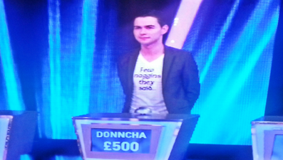 Irish Guy Wears Funny Slogan T-Shirt on ITV Quiz Show