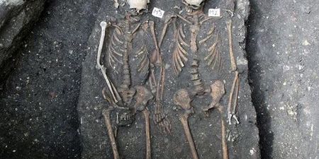 PICTURE: “She Possibly Died Of A Broken Heart” – Skeletons Discovered Holding Hands