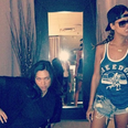 RiRi Hasn’t Lost it: Singer Shares A Topless Photo As She Hangs Out Backstage