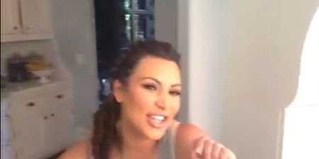 VIDEO: Kim K Says She’s Making Kanye A Foodie Treat… She Means The Team Of Cooks Behind Her
