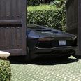PHOTOS: Watch Kanye’s Luxury Lamborghini Get Crushed By Kim’s Electric Gates