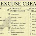 PICTURE: Need A Good Excuse Quickly? There’s An Excuse Creator For That