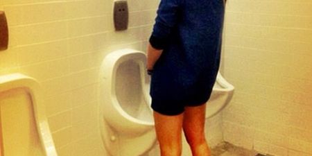 PICTURE: Eh, What’s This Top Supermodel Doing At The Urinals?