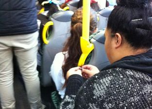 PICTURE: WHAT’S Going On?! Try And Dodge This Lady On The Bus…