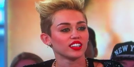 Awks: Miley Addresses Split Rumours On Live TV