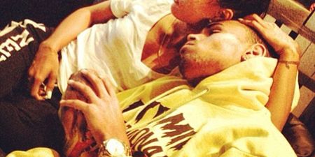PHOTO: So They’re Back On? Chris Brown Snuggles Up To Ex…