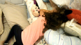 Brilliant Parenting: Dad Constructs a Wall of Pillows to Entertain His Kids