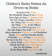 Charlie Sheen and The Chocolate Factory – 16 Children’s Classics Renamed For Adults