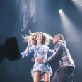 VIDEO – Jay Z Runs On Stage Out Of Nowhere To Give Beyoncé A Kiss