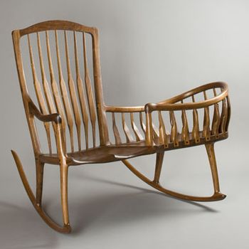 Handcrafted rocking 2024 chair