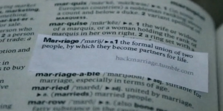 Marriage – The Formal Union of Two People: Artists Update Dictionaries in Support of Marriage Equality