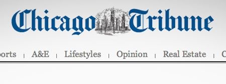 PICTURE – For Sixteen Amazing Minutes, This Was The Homepage Of The Chicago Tribune