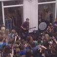 PICTURE – A Certain Musician Drew Quite A Crowd While Busking On Grafton Street Today