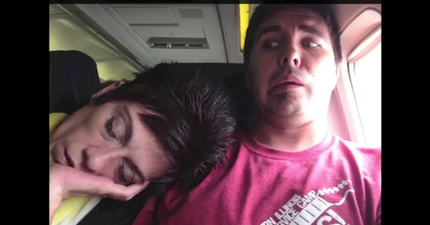 VIDEO – She Crossed The Line… Passenger Films The Most Awkward Plane Journey Ever