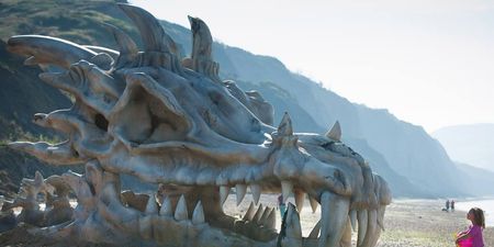 Mother of Dragons! Giant Game of Thrones Dragon Skull Appears on British Beach