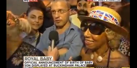 VIDEO – “It’s A Black Boy” Sky News Reporter Left Speechless After Comments About The Royal Baby From The Crowd