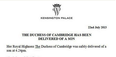 PICTURE – And This Was The Announcement To The World Of The New Royal Baby