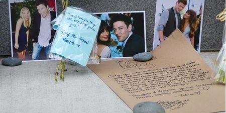Lea Michele Visits the Makeshift Memorial Site at the Hotel Where Cory Monteith Passed Away