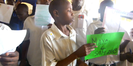 Cute Video: School Children In Uganda Supporting ‘Mayo For Sam’
