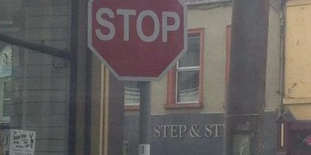 PICTURE – Ballaghadereen Take The “Ah Stop” Sign To Another Level