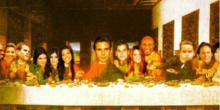 Great Scott! Reality Star Recreates Last Supper Painting With Kardashian Clan